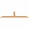 Ekena Millwork Portland Smooth Timber Gable Bracket, Western Red Cedar, 96"W x 28"H x 1 1/2"D x 5 1/2"F, 7/12 Pitch GBW096X28X0206POR00SWR - alternate 2